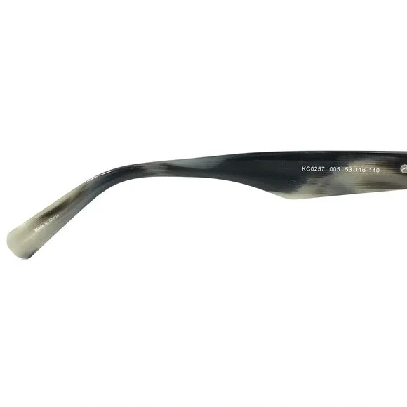 Kenneth Cole Eyeglasses Frames KC0257 005 MATTE Black Gray Horn 53-16-140 - Picture 11 of 12